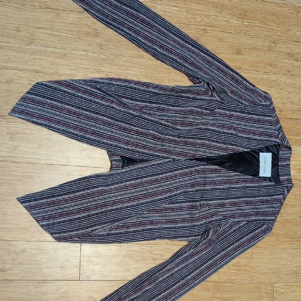 Bcbgeneration Multicolor Striped Blazer Size S - image 3